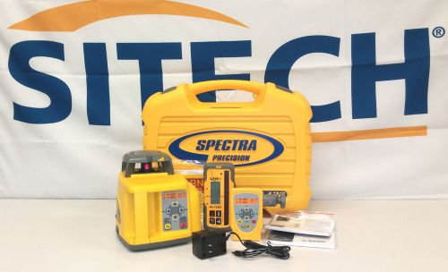 Spectra precision gl422 dual slope grade laser level trimble receiver &amp; remote for sale