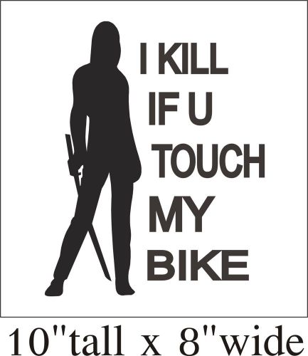 2X I Kill You If..... Funny Car Truck Bumper Vinyl Sticker Decal Art Gift -1563