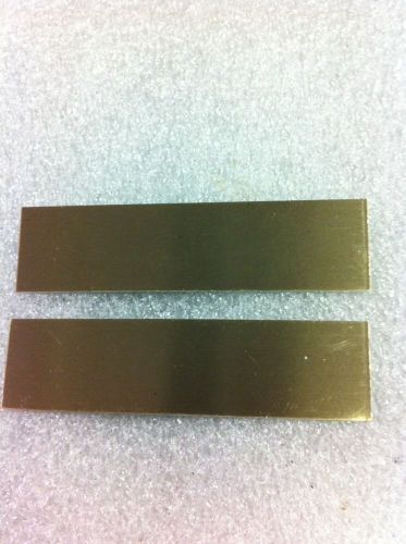 50 BRUSHED GOLD ALUMINUM ENGRAVING MACHINE PLAQUE &amp; TROPHY PLATES  3/4 X 3&#034;