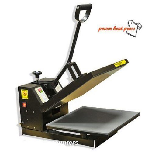 PowerPress Industrial-Quality Digital Sublimation T-Shirt Heat Press, Black