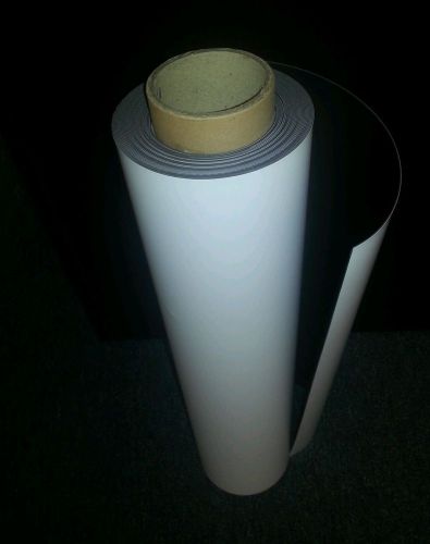 24&#034; X 10&#039; Roll Inkjet Printable Magnetic Sheeting - Matte White-.030