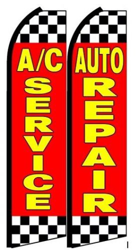 AC service, Auto repair  Standard Size .Swooper Flag pk of 2