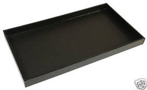 Black Leather Display Tray Organizer Travel Drawer