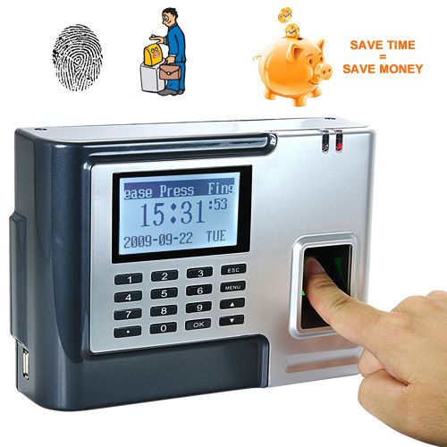 Fingerprint Time Attendance And Door System,(SILVER)NIB