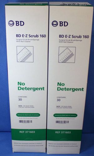 BD E-Z Scrub 160 Surgical Scrub Brush Nail Cleaner Lot of 60 371603