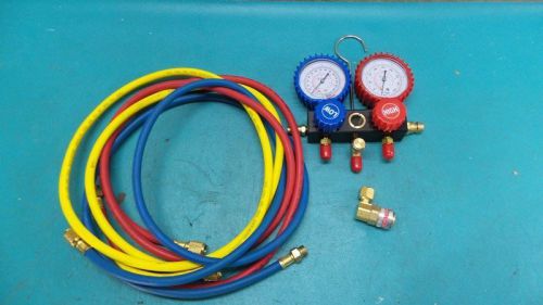 Supercool 2211 PSI/BAR Aluminum A/C Manifold Gauge Set