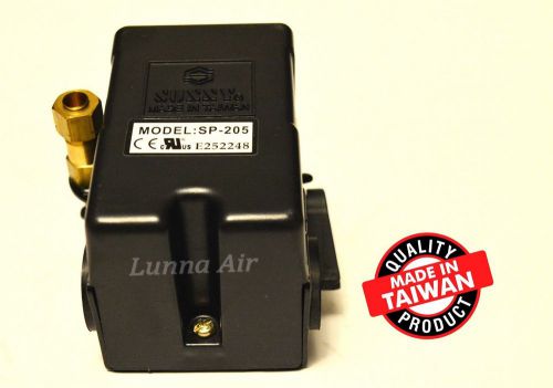 Heavy duty pressure switch for air compressor 25 amp 140-175 psi 1 port for sale