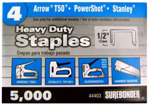 1/2 Length Heavy Duty Staples 5000 Nt Per Box 44403