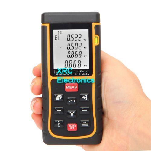 RZ-E80 80m(262ft) Digital Laser distance meter measure Range finder Area Volume