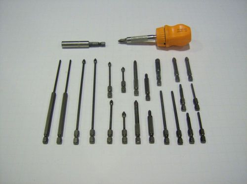 Snap-On Orange Hard Handle Ratcheting Screwdriver Torx Phillips Harpoons