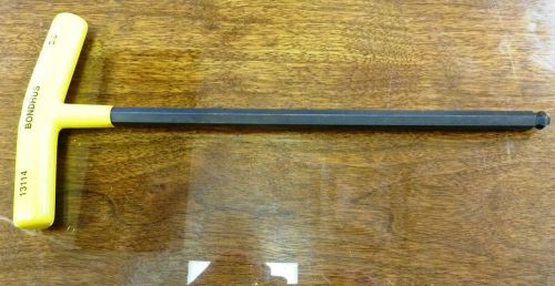 Bondhus 13114 3/8&#034; ProGuard Long Arm T Handle Ball End Hex Key, 11.8&#034;L, NEW