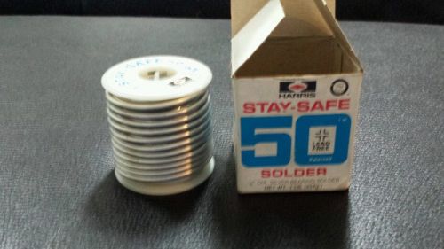 Silver Bearing Solder  1lb Spool 1/8&#034; Harris STAY-SAFE 50  lead free