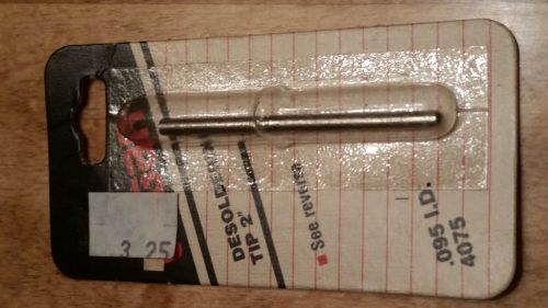 Ungar #4075 De-Soldering Tip. -  (.095 I.D.) - New Old Stock