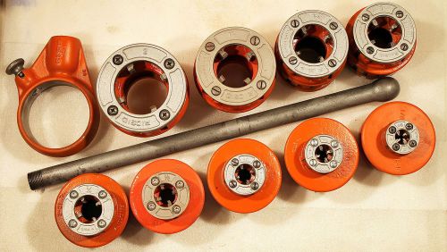 Ridgid 12r die head with 9 dies  300 - 700 - 535     135u for sale