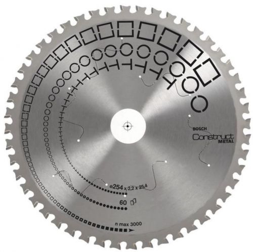 Bosch construct metal circular saw blade 254 x 25,4 x 2,2mm, 60 2608641725 for sale