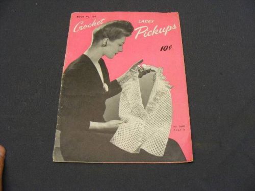 1943 Book #195 Clarks J&amp;P Lacey Pickups Book of CROCHET CROSS-STITCH