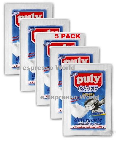 Puly caff plus espresso coffee machine cleaning backwash powder pack 5 - 20 gr for sale