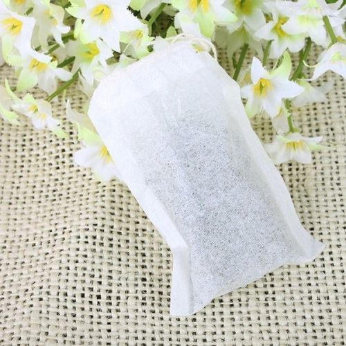 100pcs/set Empty Teabags String Heat Seal Filter Paper Herb Loose Tea Bags