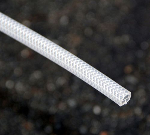 Reinforced Clear Poly flexible 1/4&#034; Tubing Hose 0.375 x 0.245&#034;  POE IBD By foot