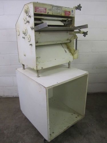 Acme MR 11 Countertop Bench Double Pass Dough Roller Sheeter on Cart Tested MR11