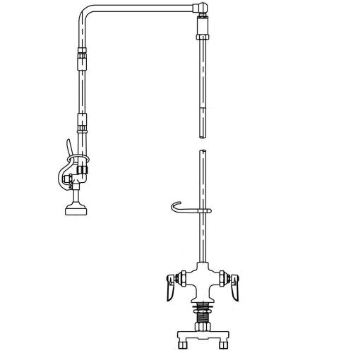 T &amp; S Brass B-0111-R Prerinse Unit