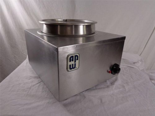 Apw wyott 55811w2 11 qt. restaurant commercial food soup sauce warmer steam for sale