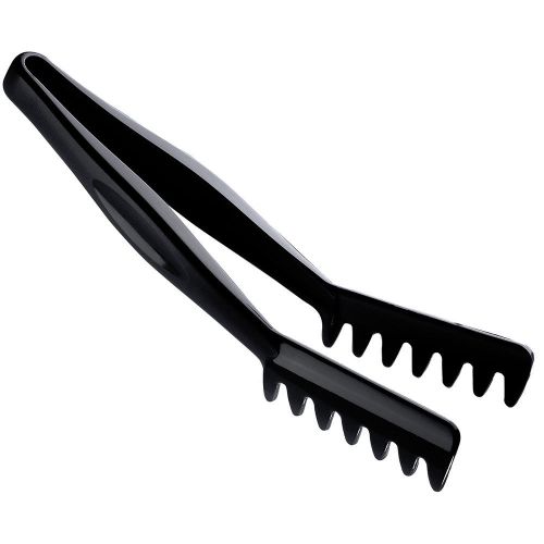 Cambro 11&#034; serving angled lugano tongs, 12pk black tga11-110 for sale