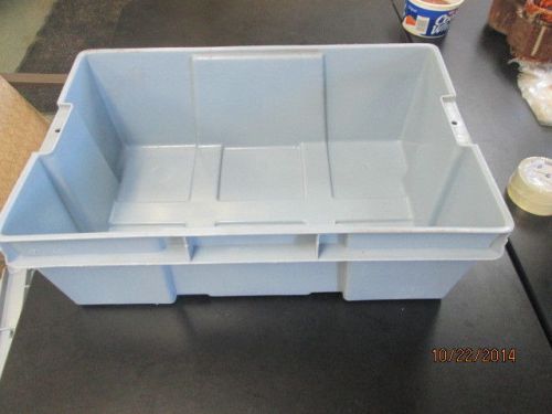 Buckhorn Nest/Stack Jumbo, Blue, HDPE Plastic Food Grade, Lug/Tub/Tote