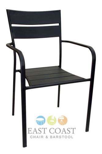 New aero collection commercial indoor / outdoor steel ladder back dining chair for sale