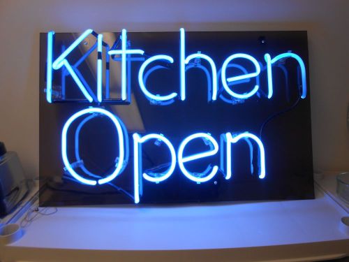 &#034;KITCHEN OPEN&#034; NEON SIGN