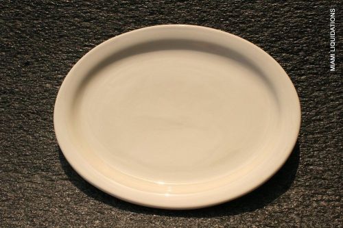 LOT of 12 Oval Plate 9x7 Princess White Ultima World Tableware Restaurant Creamy