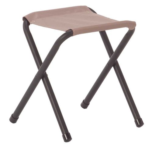 Coleman Rambler Ii Stool New Camping Outdoor Strong Rust Resistant Aluminum Tan