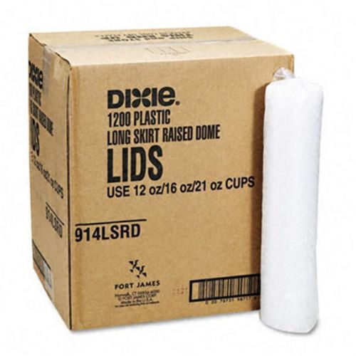 New ! Dixie 914LSRD Translucent Lid with Long Skirt Selector fits 12 16 and 21oz