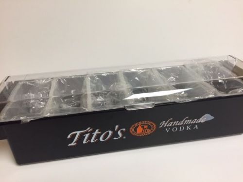 &#034;Tito&#039;s&#034; Titos Vodka Bar Condiments Holder Tito&#039;s Vodka Condiments Garnish Tray