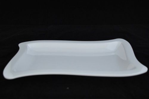 2 Dz  White Melamine Rectangle Plate 11&#034; X 6.5&#034; (LP 011)