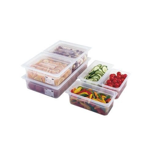 Cambro 1/6 Size 4&#034; Deep Translucent Food Storage Pan