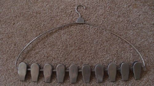 Vintage Chrome Steel Ticket Order Restaurant Rack Holder 18&#034;, 9 Clips Rex Enging