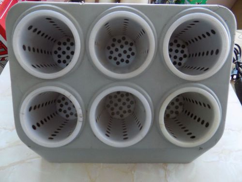 VOLLRATH RESTAURANT UTENSIL SILVER WARE HOLDER CADDY ORGANIZER 6-SLOT !!!