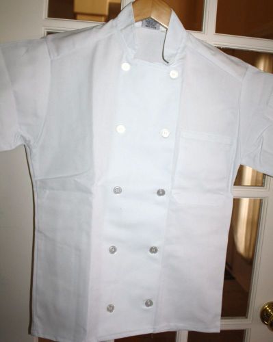 SHORT SLEEVE CHEF COAT BY DAYSTAR APPAREL SIZE MEDIUM UNISEX BRAND NEW