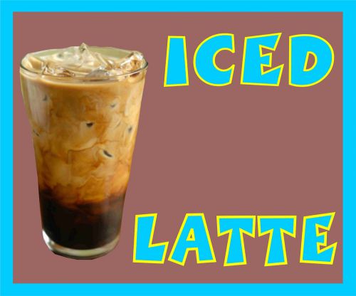 ICED LATTE DECAL