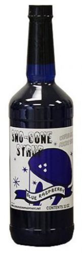 New blue raspberry snow cone syrup 32oz rtu quart for sale