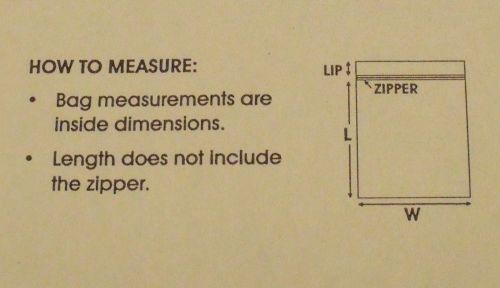 100 - 6 mil TRIPLE THICK &#034;Mini-Zip&#034; Zip Lock Bags - PICK YOUR OWN SIZES