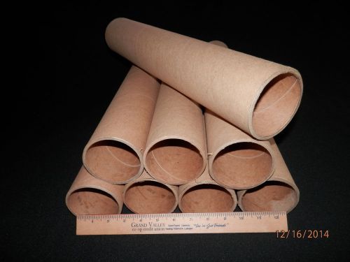 Lot of 8 Heavy Duty 3&#034; ID x 18-7/8&#034; Cardboard Shipping Mailing/Craft Tubes
