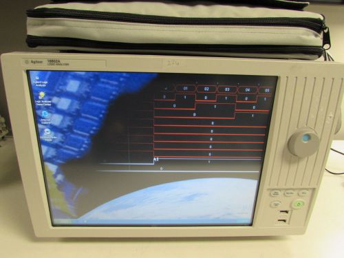 Agilent/Keysight 16802A 68-Channel Portable Logic Analyzer w/ logic cables