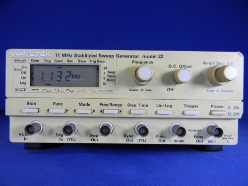 Wavetek 22 sweep/function generator 30 day warranty for sale