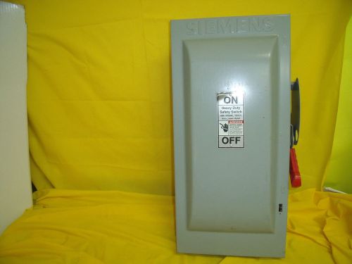 #1306 HF323N 100 AMP 240Volt 3 Pole Fusible NO KO&#039;s NEMA 1