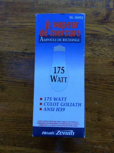 175 WATT Heath/Zenith SL-5692 MERCURY VAPOR Replacement Bulb MOGUL BASE New