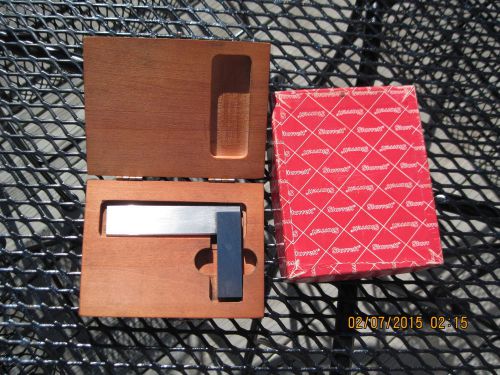 STARRETT NO. 55 ZZ-3 IN WOOD CASE/box  3&#034; Precision Square Nice