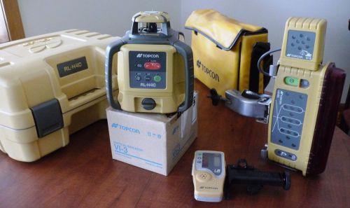 Lot Topcon RL-H4C Self-Leveling Rotary Grade Laser Level &amp; LS-B3 NEW VI-3 plumb