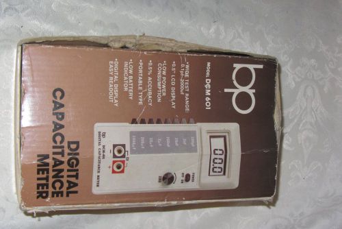 bp electronics  DIGITAL CAPACITANCE METER DCM-601 W/MANUAL &amp; BOX